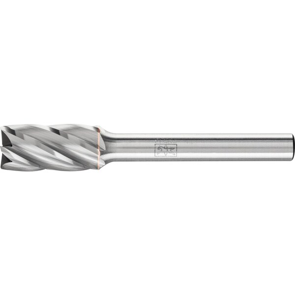 Pferd HICOAT Carbide Bur - Cylind. end cut, ALU cut - 3/8" x 3/4" x 1/4" shank - SB-3, HC-NFE Coating - 24250