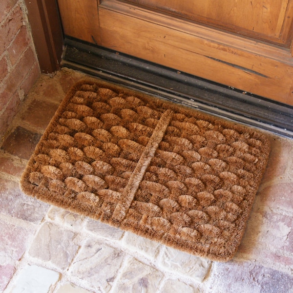 Rubber-Cal "Shiraz" Outdoor Scraper Door Mat, 16 by 24-Inch - 10-100-511