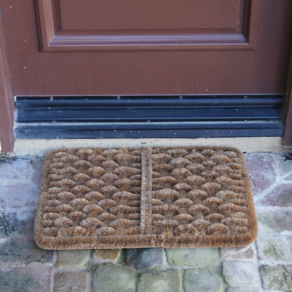 Rubber-Cal "Shiraz" Outdoor Scraper Door Mat, 16 by 24-Inch - 10-100-511