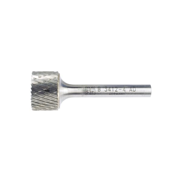 Pferd Carbide Bur - Cylind. (End Cut), DBL Cut - 3/4" x 1/2" x 1/4" Shank - SB-15 - 24312