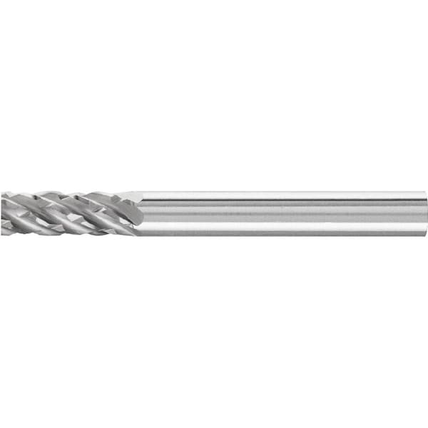 Pferd 24038 Carbide Bur, Cylind. Plain End, STEEL Cut 1/4in x 5/8in x 1/4in Shank - 24038-PFERD