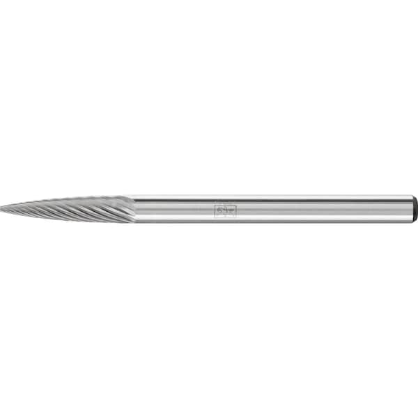 Pferd Carbide Bur - Tree Shape (Pointed), SGL Cut - 1/8" x 3/8" x 1/8" Shank - SG-43 - 23361