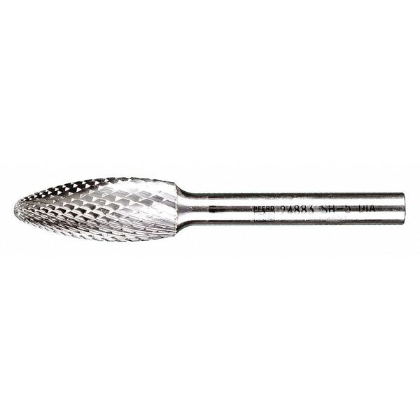 Pferd Carbide Bur - Flame Shape, DIA Cut - 1/2" x 1-1/4" x 1/4" Shank - SH-5 - 24883