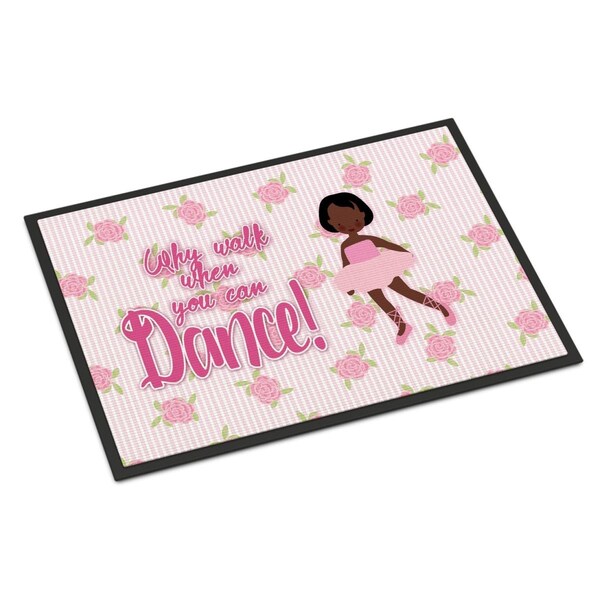 Carolines Treasures 24 x 36 in. Ballet African American Short Hair Indoor or Outdoor Mat - BB5384JMAT
