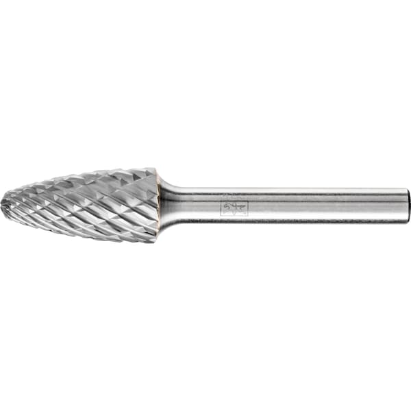 Pferd Carbide Bur - Tree, OMNI cut - 7/16" x 1" x 1/4" Shank - SF-4 - 28002