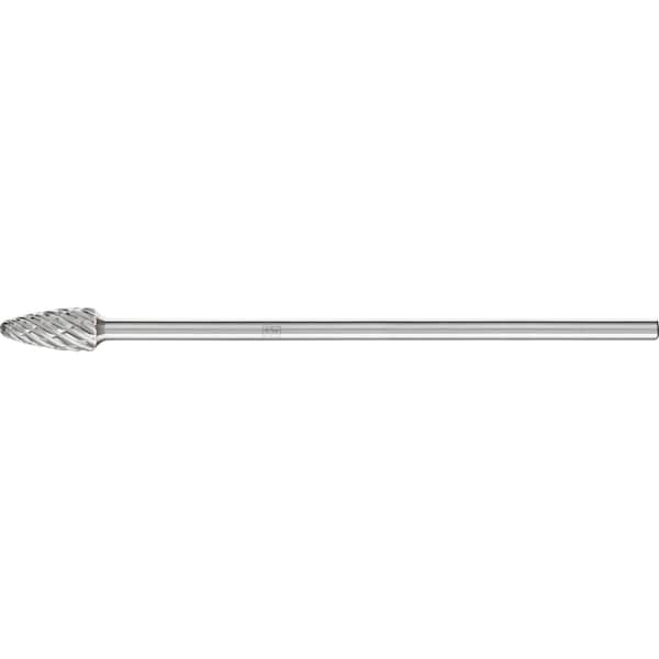 Pferd Carbide Bur - Tree, STEEL cut - 1/2" x 1" x 1/4" Shank - SF-5 L6 - 25647