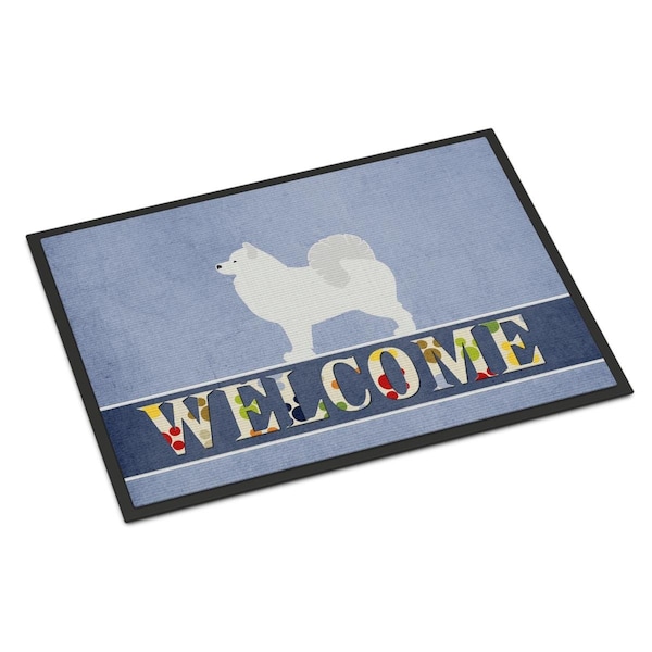Carolines Treasures 24 x 36 in. Samoyed Welcome Indoor or Outdoor Mat - BB5563JMAT