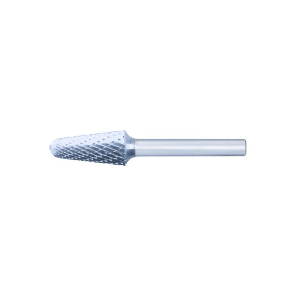 Pferd HICOAT Bur - 14º Taper, DBL Cut - 1/2" x 1-1/8" x 1/4" Shank - SL-4, HC-NFE Coating - 27462