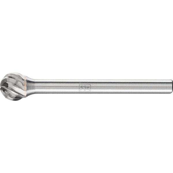Pferd Carbide Bur - Ball Shape, INOX Cut - 1/4" x 3/16" x 1/8" Shank - SD-51 - 23257