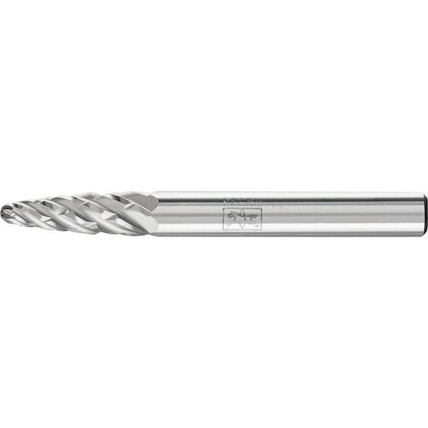 Pferd Carbide Bur - Tree Shape, STEEL Cut - 1/4" x 5/8" x 1/4" Shank - SF-1 - 24698