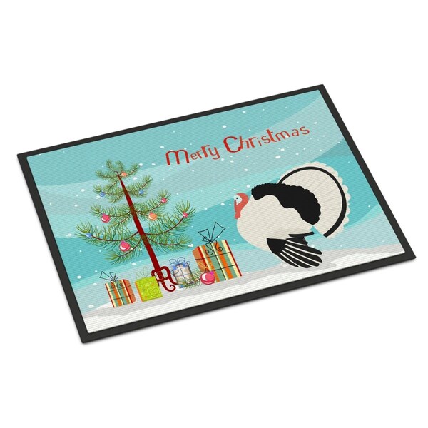 Carolines Treasures Royal Palm Turkey Christmas Indoor or Outdoor Mat, 18 x 27 in. - BB9355MAT