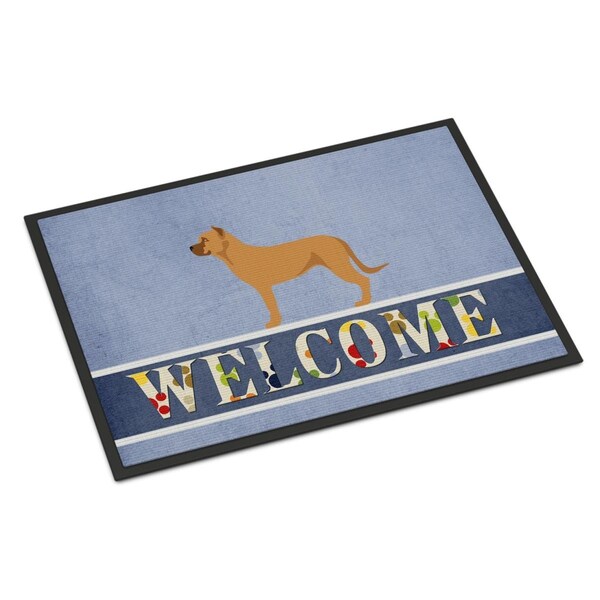 Carolines Treasures Alano Espanol Spanish Bulldog Indoor or Outdoor Mat - 24 x 36 in. - BB8344JMAT