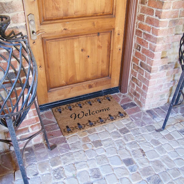 Rubber-Cal "Coastal Decor Dooormat Kit" - 2 Beach Decor Doormats & 1 Shoe Scraper - 10-108-002