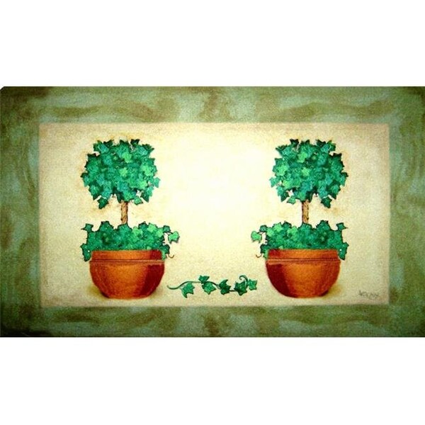 Custom Printed Rugs Custom Printed Rugs DM  42 Topiary Pot Door Mat - DM  42