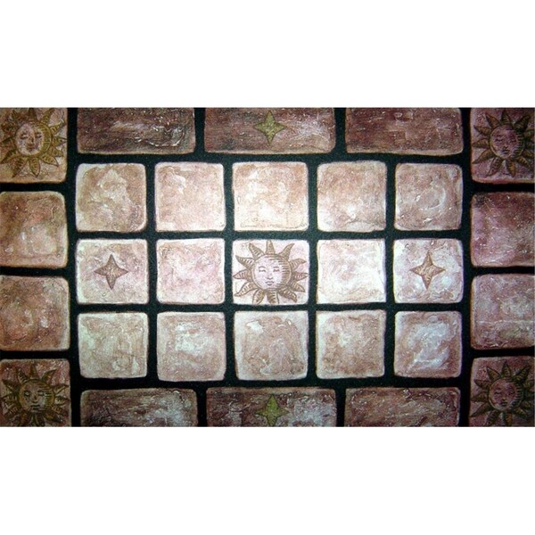 H2H Dm-12 Decorative Tiles Door Mat - H2950984