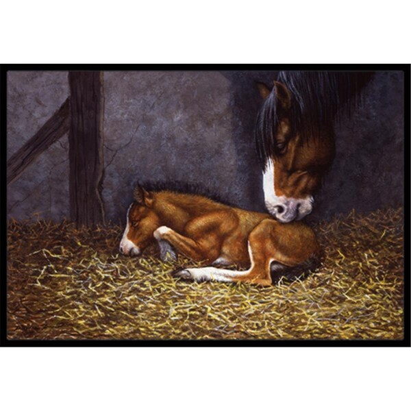 Micasa Horse and Her Foal Indoor or Outdoor Mat, 24 x 36 - MI11008
