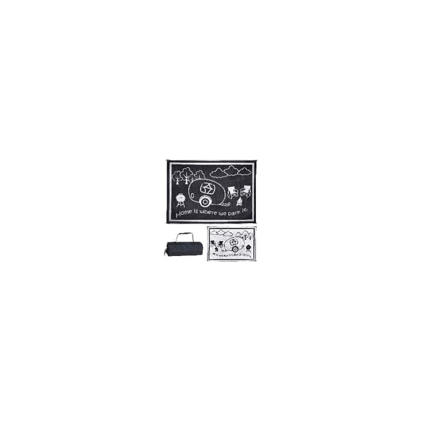 Mings Mark Reversible Mat; Black/White; RV Home; 8Ft x 11Ft - RH8111