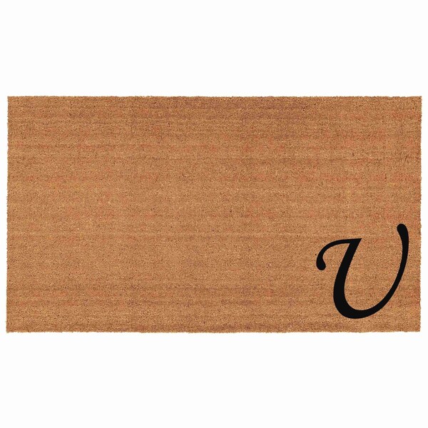Calloway Mills Monogram Door Mat, Black, Natural, 24 in W x 36 in L - 153622436U