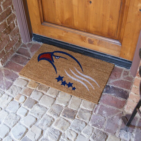 Rubber-Cal "Built on Courage" - An American Doormat - 18" x 30" - 10-102-027