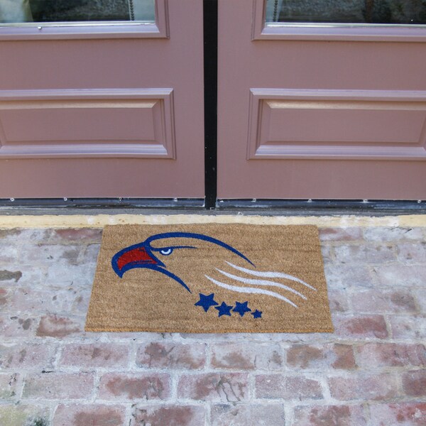 Rubber-Cal "Built on Courage" - An American Doormat - 18" x 30" - 10-102-027