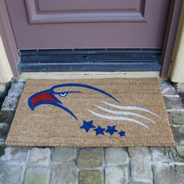 Rubber-Cal "Built on Courage" - An American Doormat - 18" x 30" - 10-102-027