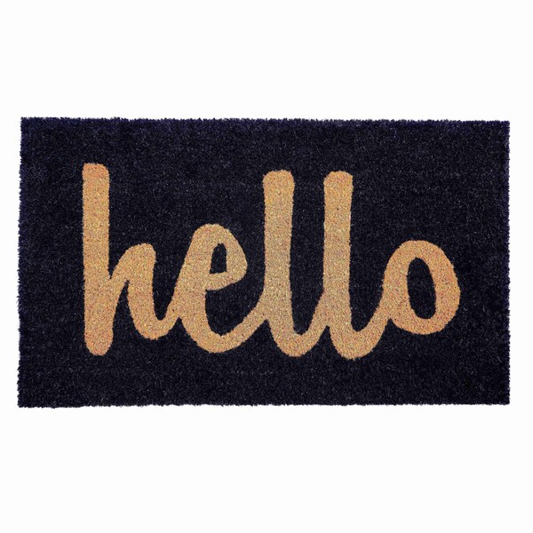 Calloway Mills Entrance Mat, Coir, Black, Natural - 100231729BNS