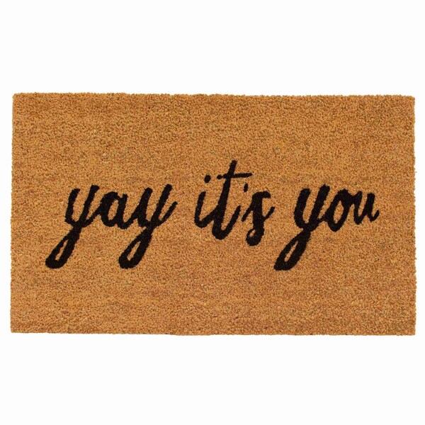 Calloway Mills Entrance Mat, Coir, Natural, Blue - 106051729