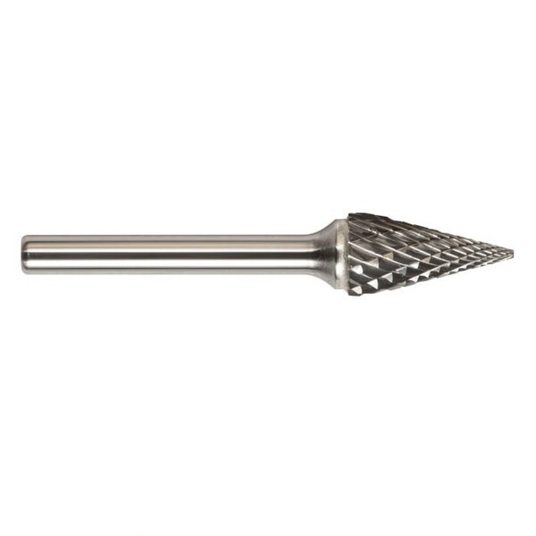 Magnum Carbide Burr, Series 7000M, Pointed, 18 Head Dia, 716 Length of Cut, ConePointed Shape SM He - 7M42L3DC