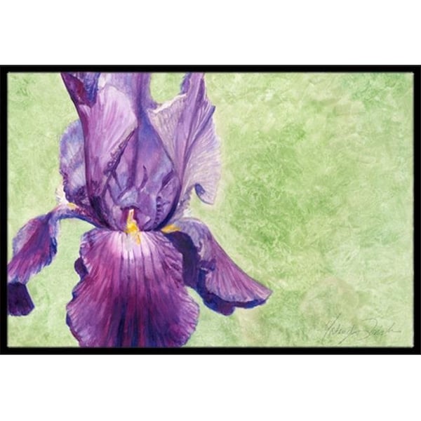 Jensendistributionservices Purple Iris by Malenda Trick Indoor or Outdoor Mat; 24 x 36 - MI11021