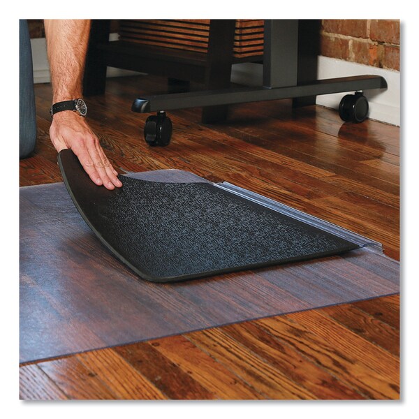 Es Robbins Antifatigue Mat, 53" L x 36" W, 0.13" Thickness, Clear/Black - 184612