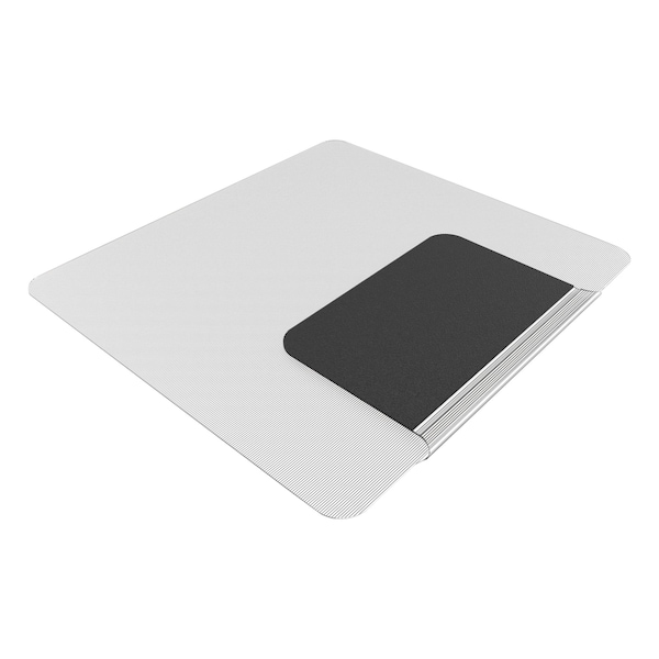 Es Robbins Antifatigue Mat, 53" L x 36" W, 0.13" Thickness, Clear/Black - 184612