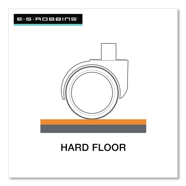 Es Robbins Antifatigue Mat, 53" L x 36" W, 0.13" Thickness, Clear/Black - 184612