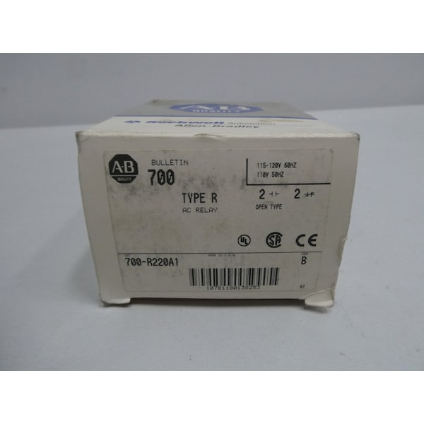 Relevador de control Allen Bradley 115-120V-AC - 700-R220A1
