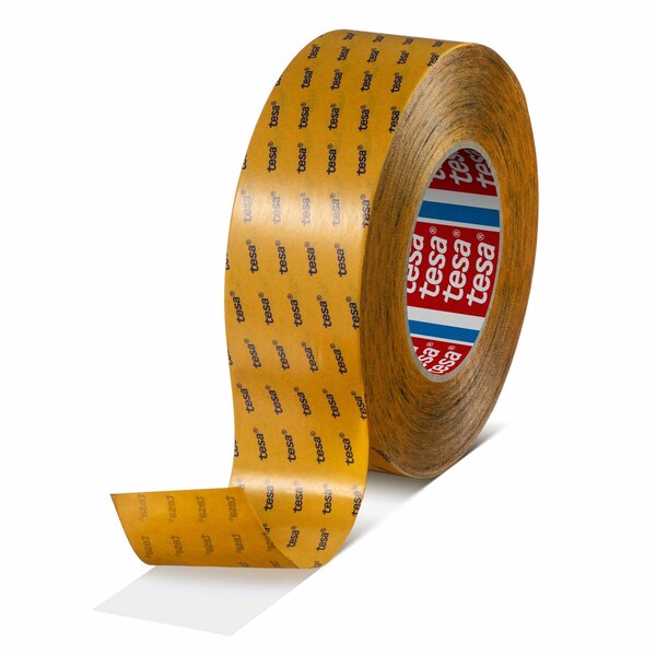 Tesa 51966 Double Sided PET Film Tape, 7.9 Mil, Transparent, 1in x 60yd - 51966-1-60
