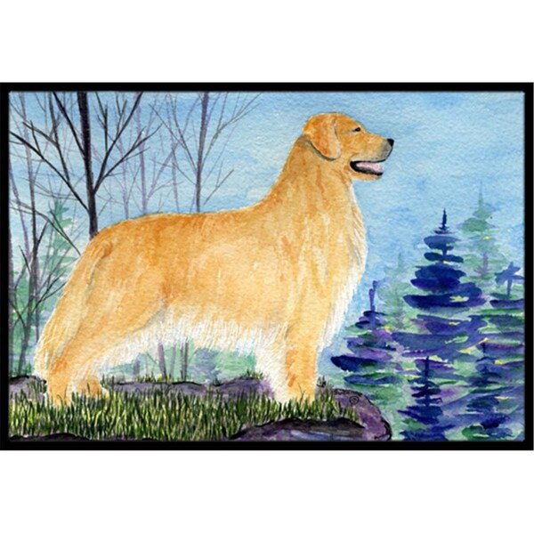 Jensendistributionservices 24 x 36 in. Golden Retriever Indoor Or Outdoor Mat - MI2553809