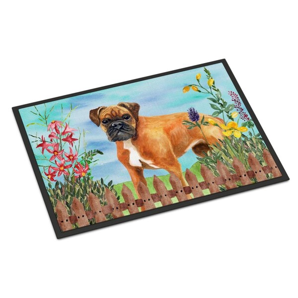 Carolines Treasures German Boxer Spring Indoor or Outdoor Mat - 24 x 36 in. - CK1202JMAT