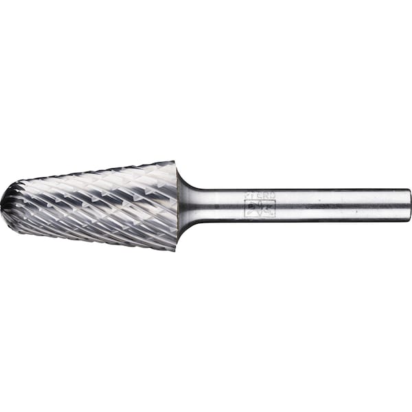 Pferd Carbide Bur - 14° Taper, OMNI cut - 5/8" x 21/16" x 1/4" Shank - SL-6 - 28013