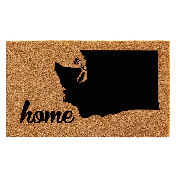 Calloway Mills Entrance Mat, Coir, Natural, Black - 105452436