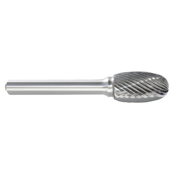 Zoro Select Carbide Bur, Oval, 1/8 In, 1/8 Shank - 310-001100B