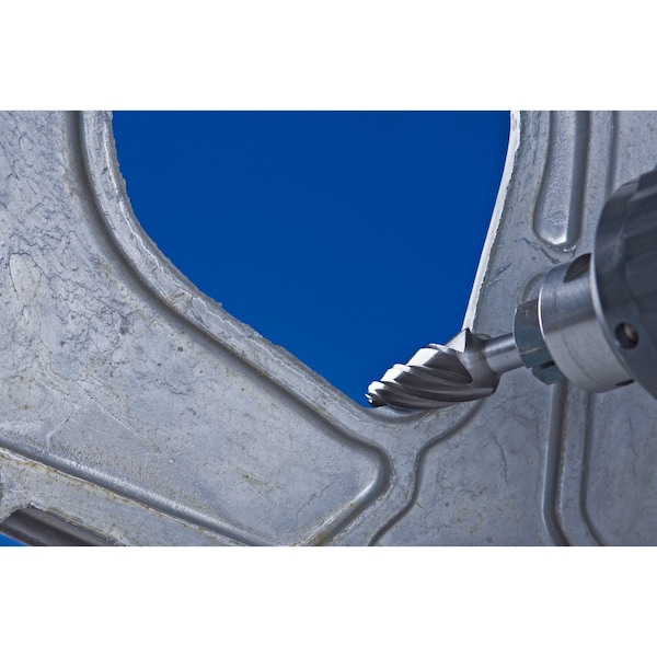Pferd HICOAT Bur - Tree Shape, ALU Cut - 1/2" x 1" x 1/4" Shank - SF-5, HC-NFE Coating - 27280
