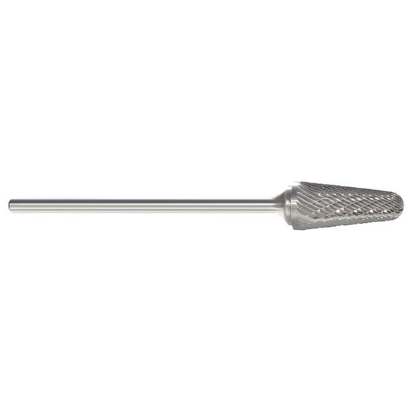 Zoro Select Carbide Bur, Taper Radius, 1/4, 1/4 Shank - 310-002725