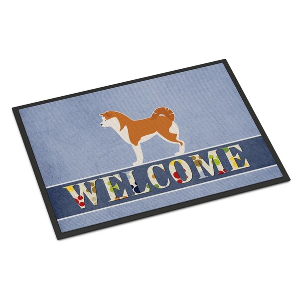 Carolines Treasures 24 x 36 in. Akita Welcome Indoor or Outdoor Mat - BB5576JMAT