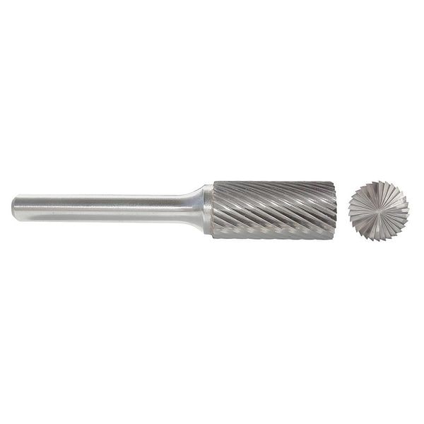 Zoro Select Carbide Bur, End Cut, 5/32 In, 1/4 Shank - 310-001038C