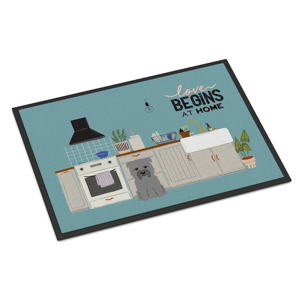 Carolines Treasures 18 x 27 in. Grey Glen of Imal Kitchen Scene Indoor or Outdoor Mat - CK7763MAT