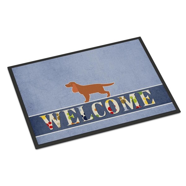 Carolines Treasures 18 x 27 in. English Cocker Spaniel Welcome Indoor or Outdoor Mat - BB5516MAT