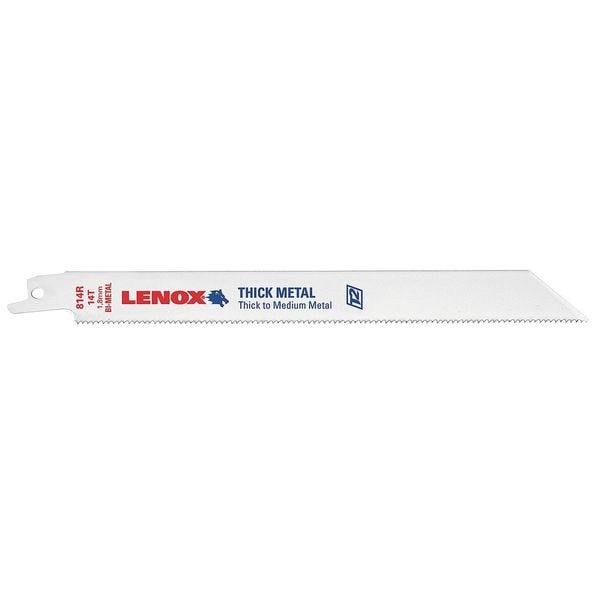 Lenox 8" L x Metal Cutting Reciprocating Saw Blade - 21519814R