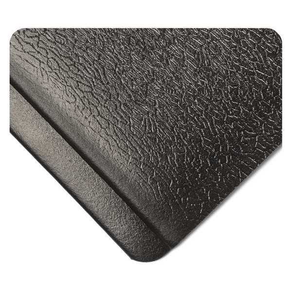 Wearwell Antifatigue Mat, 21 ft. L x 2 ft. W, 1/2" Thickness, Solid, Black - 459.12X2X21BK