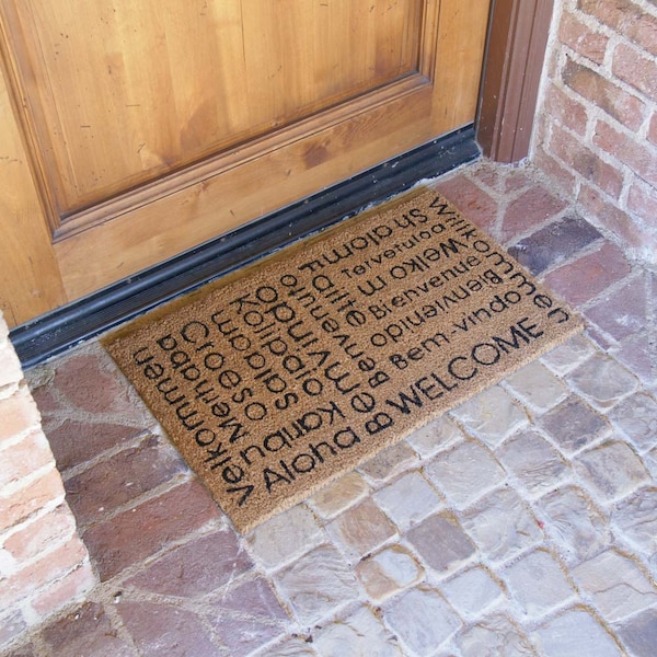Rubber-Cal Rubber Cal "In Any Language It Is Still a Welcome Mat!" Welcome Doormat, 18-InchX30-Inch - 10-106-031