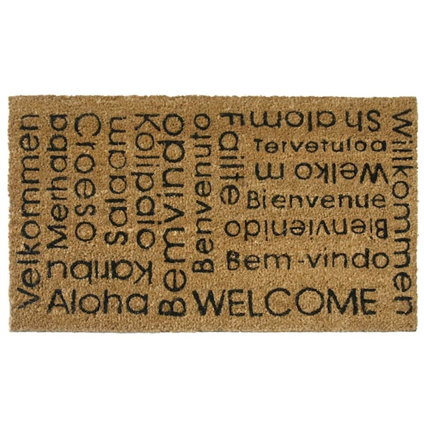 Rubber-Cal Rubber Cal "In Any Language It Is Still a Welcome Mat!" Welcome Doormat, 18-InchX30-Inch - 10-106-031