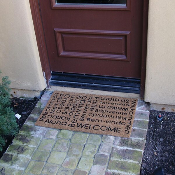 Rubber-Cal Rubber Cal "In Any Language It Is Still a Welcome Mat!" Welcome Doormat, 18-InchX30-Inch - 10-106-031